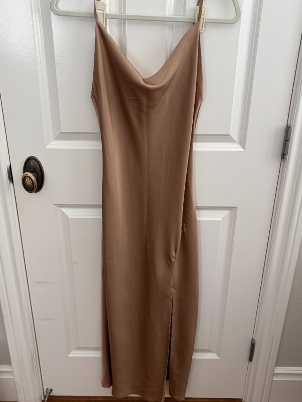 Paper Heart Satin Slip Midi Dress | Size XS